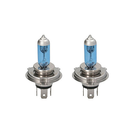 Bec, far principal Light bulb halogen 2pcs H4 Ultra White 12V max. 60W light colour white max. 5000K socket type P43T no road approval contains 2 cores M-TECH PTZUW4-DUO