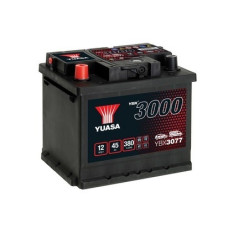 Acumulator Pornire Battery YUASA 12V 45Ah/380A YBX3000 SMF L+ standard 207x175x190 B13 starting YUASA YBX3077
