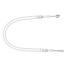 Cablu,transmisie manuala coarda cravata o schimbare flexibil stanga 1.3 1.9 diesel Punto 99 - 03 - FIAT OE FIAT 55194346