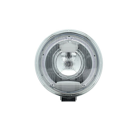 Farul universal Dreapta/Stanga raza lunga H1 12/24V diametru 225mm alb plastic negru Lampi de pozitie Lumina de pozitie cu LED lumina de cautare cadru cromat GIANT 131-UN10211A