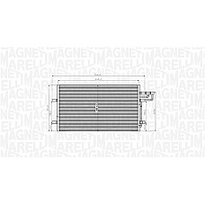 Condensator, climatizare A/C condenser FORD C-MAX FOCUS C-MAX FOCUS II FOCUS II/KOMBI 1.4-2.5 10.03-09.12 MAGNETI MARELLI 350203915000
