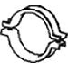 Colier, sistem de esapament Element de montare a sistemului de evacuare partea de prindere NEOPLAN STARLINER TOURLINER 01.03- DINEX DIN47881