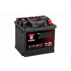Acumulator Pornire Battery YUASA 12V 52Ah/450A YBX3000 SMF R+ standard 207x175x190 B13 starting YUASA YBX3012
