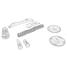 Chit lant de distributie Set de sincronizare lant + elemente lant lung 01.12- 01.14- 01.16- IVECO OE IVECO 5802009617