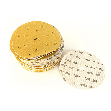 Abrazivi Disc abraziv Hookit disc P180 diametru: 150mm culoare: galben 100buc numar gauri: 15 3M 3M50447P