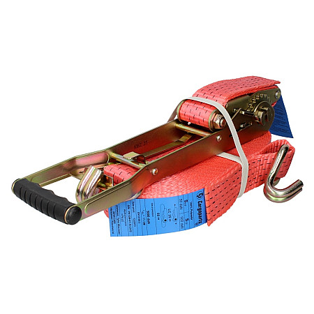 Chinga fixare Transporting belt 12m/115+05m ERGO2 rated voltage power Stf: 550daN strength: 2500/5000daN with a a ratchet CARGOPARTS PK12M-01-5T-LH/2