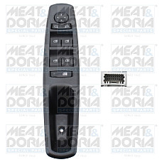 Comutator,macara geam Car window regulator switch front L RENAULT GRAND SCENIC III MEGANE III SCENIC III 1.2-2.0D 11.08- MEAT &amp; DORIA MD26438
