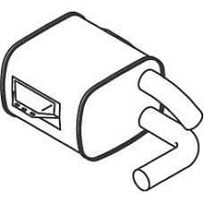 Amortizor zgomot mijloc/spate Toba esapament MERCEDES ATEGO ATEGO 2 OM900.911-OM904.976 01.98- DINEX DIN50461