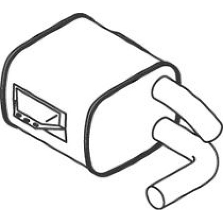 Amortizor zgomot mijloc/spate Toba esapament MERCEDES ATEGO ATEGO 2 OM900.911-OM904.976 01.98- DINEX DIN50461