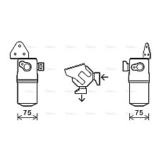 Uscator,aer conditionat Air conditioning drier AUDI A8 D3 2.8-4.2 10.02-07.10 AVA COOLING AID348 AVA