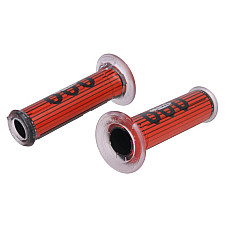 Miner Grips ghidon diametru 22 24mm lungime 120mm Culoare drum negru gri rosu Harri's buc ARIETE 01687 F DR