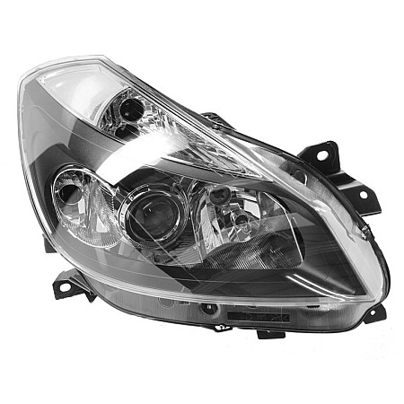 Far Lampa frontala Dreapta H1 H7 electric fara motoras halogen culoare semnalizator transparent potriveste RENAULT CLIO III 0409 VALEO VAL043749
