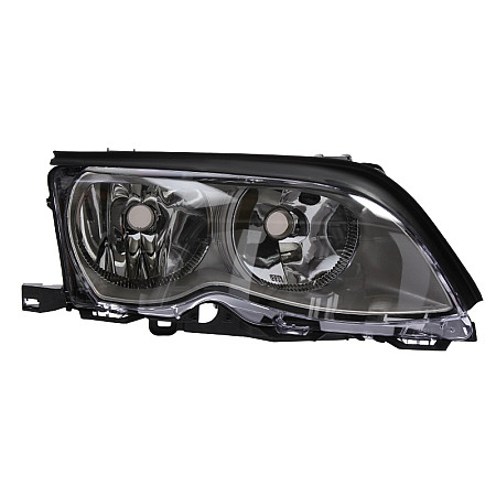 Far Lampa frontala Dreapta H7/H7 electric cu motor culoare insert: titan BMW 3 E46 TYC TYC 20-0321-11-2