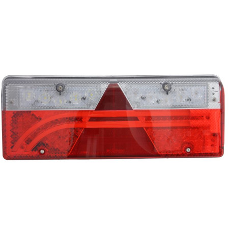 Stop spate Rear lamp R EUROPOINT III LED 24V with indicator with fog light reversing light with stop light parking light triangular reflector connector: ASS2.1 7PIN ASPOCK A25-7400-707