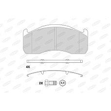 Set placute de frana MERITOR numar WVA: 29151 VOLVO FH12 FH16 FM12 FM9 D12C340-D9B300 08.98- BERAL BCV29151TK