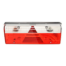 Stop spate Rear lamp L EUROPOINT III LED 24V triangular reflector side clearance connector: ASS2.1 7PIN ASPOCK A25-7000-504