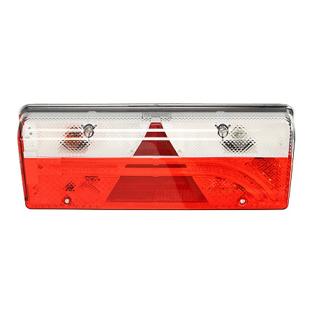Stop spate Rear lamp L EUROPOINT III LED 24V triangular reflector side clearance connector: ASS2.1 7PIN ASPOCK A25-7000-504