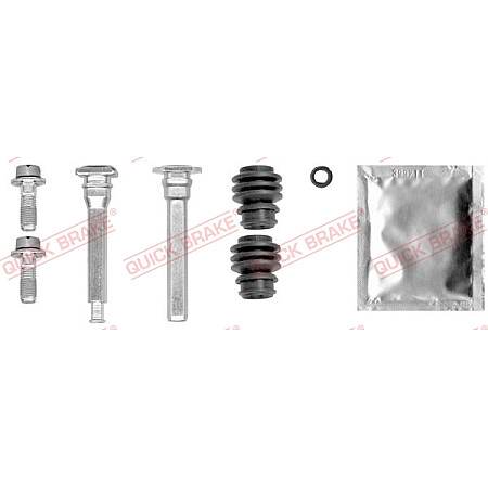 Set bucsi de ghidaj, etrier frana Kit reparare etrier Fata Dreapta/Stanga ISUZU D-MAX I D-MAX II 1.9D/2.5D/3.0D 10.06- QUICK BRAKE QB113-0031X