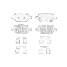 Set placute de frana Spate OPEL MOKKA / MOKKA X 1.4-1.7D 06.12- OE OPEL 42539412
