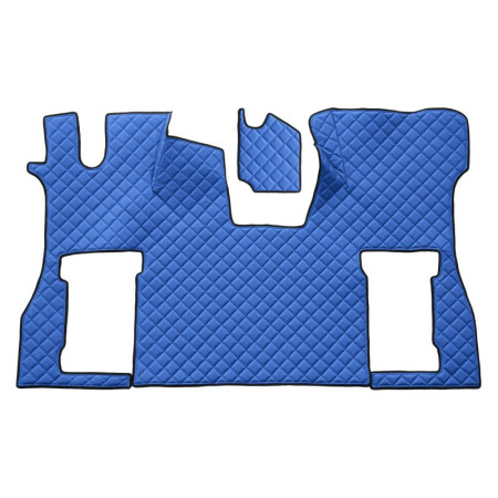 Covor compartiment picioare F-CORE pe intregul etaj scaun pneumatic pentru pasageri cantitate in set 2 szt. material - piele matlasata eko culoare - albastru SCANIA LPGRS 09.16- F-CORE F-CORE FL38 BLUE