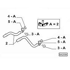 Set montare, schimbator caldura Cooling system metal pipe two clasps two connectors two o-rings two pipes CITROEN JUMPER II FIAT DUCATO PEUGEOT BOXER 2.0D-Electric 04.06- OE FIAT 77364072