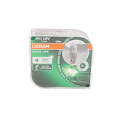 Bec incandescent Bec A stabilit 2buc H1 12V 55W P145S viata de pina la 4 ori mai lunga Ultra Life DS DS 3 DS 4 IVECO DAILY IV DAILY LINE DAILY TOURYS DAILY V DAILY VI MERCEDES C W202 10.75- OSRAM OSR64150 ULT-DUO/EA