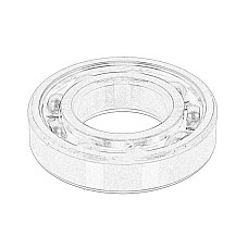 Lagar, cutie de viteza Gearbox bearing CHALLENGER MT 425B MT 445B MT 455B MT 465D MASSEY FERGUSON 5425 5435 5445 5455 OE AGCO F139100140350-AGCO