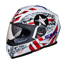 Cati integrale Helmet full-face helmet SMK TWISTER CAPTAIN GL163 colour grey/red/white size XS unisex SMK SMK0104/17/GL163/XS