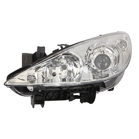 Far Lampa frontala Stanga H1/H7 electric cu motor culoare insert: cromat PEUGEOT 307 307/KOMBI TYC TYC 20-11224-05-2