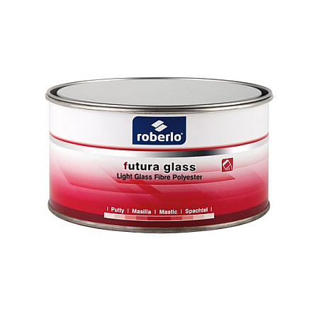 Filler caroserie ROBERLO Umplutura pentru corp EN light fibra de sticla FUTURA GLASS 075l destinat pentru aluminiu otel zincat culoare turcoaz RBS62333