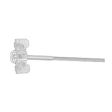 Element de comanda frana de parcare Handbrake cable fastening NISSAN NV300 OPEL VIVARO B RENAULT TRAFIC III 1.6D/2.0D 05.14- OE OPEL 93462490