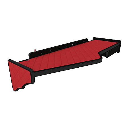 Raft interior cabina ofer Raftul cabinei Panou LED lumina alba lung sertar suplimentar sub blatul mesei lung culoare: rosu serie: ELEGANCE SCANIA F-CORE F-CORE FT29 RED