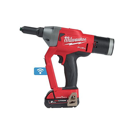 Disp. pneum. pop-nituri (acumulator) Riveter power supply: battery-powered set of working torque: 20000Nm rivet size: 48 64 7mm 18V battery included number of batteries: 2 pcs charger included x 2 Ah MILWAUKEE 4933478602