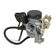 Carburator Gaznik Kompletny Gy6 80 Kunfu Stale Podcisnienie Plastikowe DenkoSr. Krocca 28Mm Sr. Filtra Pow. 38Mm INPARTS IP000521