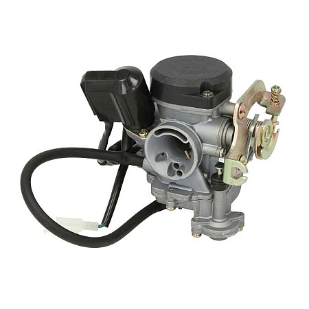 Carburator Gaznik Kompletny Gy6 80 Kunfu Stale Podcisnienie Plastikowe DenkoSr. Krocca 28Mm Sr. Filtra Pow. 38Mm INPARTS IP000521