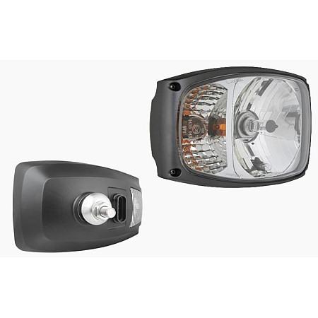 Far Headlamp R H4/PY21W/W5W manual insert colour: chromium-plated indicator colour: transparent WESEM RGV1.49040.01