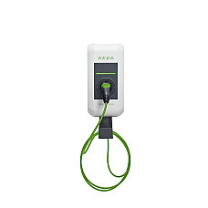 Staie de incarcare, vehicul electric AC charger Wall-mount charger P30 a-series Green Edition 120 163 phases quantity: 3 11kW colour: grey/white cable type 2 New 2021 a-series EN Type2 3p 6m Cable 11kW - GREEN EDITION KEBA KC-P30-EC220432-000-GE