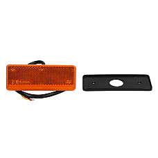 Lampa gabarit Outline marker lights L/R orange LED height 44mm width 113mm depth 13mm surface hose length 500 no hanger 12/24V with function of side indicator with reflector TRUCKLIGHT SM-UN147