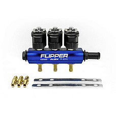 Rampa injector GPL Flipper injection rail number of cylinders 3 pcs with accessories ALEX LPG LPG C077-30-20-01-00
