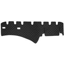Material pentru plansa de bord Covoras de bord negru Piele matlasata EKO ECO-LEATHER Q SCANIA LPGRS PGRT 03.04- F-CORE F-CORE FD01 BLACK