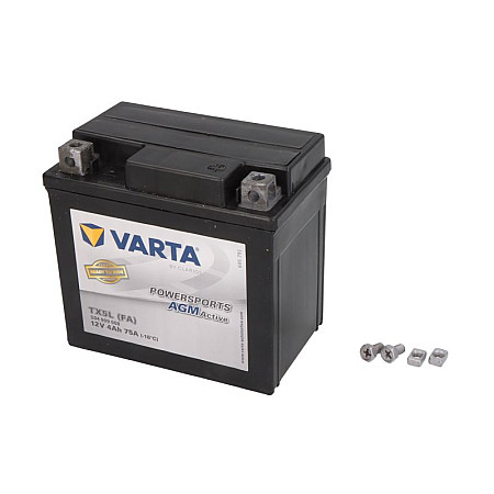 Acumulator Pornire Battery AGM/Starting VARTA 12V 4Ah 80A R+ Maintenance free 114x71x106mm Started YTX5L-BS APRILIA RS RS4 SCARABEO SR ARCTIC CAT DVX BMW G S CANNONDALE BLAZE 50-1000 1983-2022 VARTA YTX5L-BS VARTA FUN READY