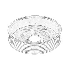 Fulie, pompa apa Water pump pulley AUDI A1 A3 FORD TOURNEO CUSTOM V362 TRANSIT CUSTOM V362 TRANSIT V363 SEAT ALTEA ALTEA XL CORDOBA IBIZA III LEON TOLEDO III TOLEDO IV 1.2-2.0DH 07.01- OE VW 03D 121 028B