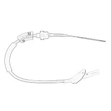 Cablu ambreiaj Clutch cable 995mm/665mm FIAT 500 500 C PANDA 1.2/1.2LPG/1.4 10.07- OE FIAT 55231065
