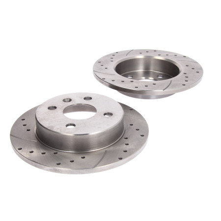 Disc frana de performanta High-efficiency brake disc SPEEDMAX Cut-Drilled rear  L/R outer diameter 240 mm thickness 10 mm 2pcs OPEL ASTRA G ASTRA G CLASSIC ASTRA G/KOMBI ASTRA H 1.2-2.0D 02.98-05.14 SPEEDMAX 5201-01-0389PTUOTUV