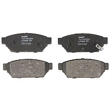 Set placute de frana Spate MITSUBISHI CARISMA COLT IV LANCER III LANCER IV LANCER V 1.3-2.0D 09.89-06.06 DELPHI LP0968