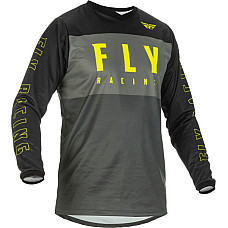 Camasa off-road T-shirt off road FLY RACING F-16 colour neagra/fluorescent/grey/yellow size S FLY FLY 375-922S
