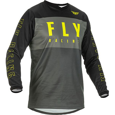 Camasa off-road T-shirt off road FLY RACING F-16 colour neagra/fluorescent/grey/yellow size S FLY FLY 375-922S