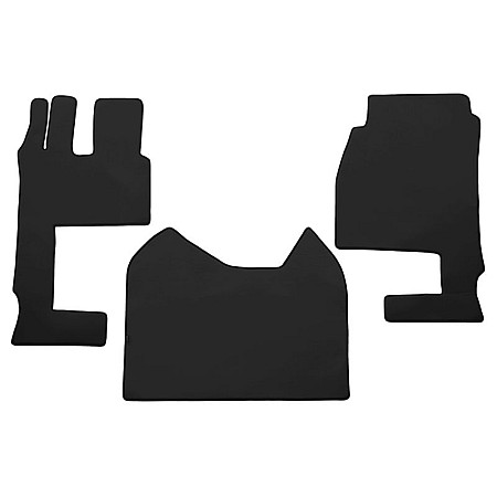 Covor compartiment picioare F-CORE convertible passenger seat on the whole floor quantity per set 3 szt. material - eco-leather plain colour - neagra wide cabin 250 cm MERCEDES ACTROS MP4 / MP5 07.11- F-CORE F-CORE SM04 BLACK