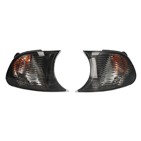 Semnalizator Lampa indicatoare fata L R afumata scratched fits BMW 3 E46 16 32 1297 1207 0409 DEPO 444 1512P AE S WYP