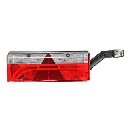 Stop spate Rear lamp R EUROPOINT III LED 24V with indicator with fog light reversing light with stop light triangular reflector with extension arm lamp connector: ASS2.1 7PIN ASPOCK A25-7420-707